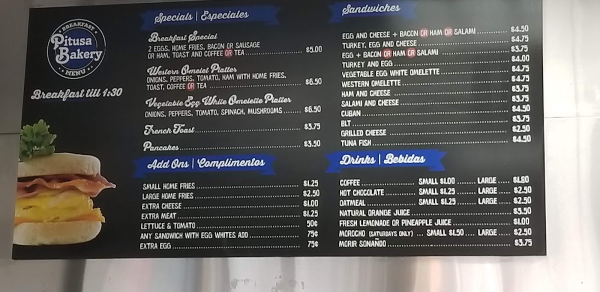 Pitusa Bakery Menu - Image 5